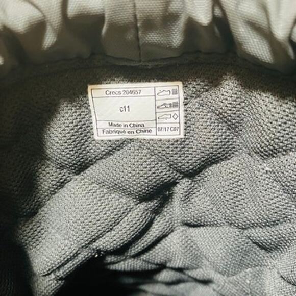 Crocs Kids Swiftwater Waterproof Boots C11 Grey Red Rain Snow - Picture 8 of 8